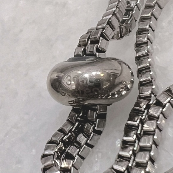 Multigemstone White Topaz Silver BOLO Bracelet - Picture 10 of 10